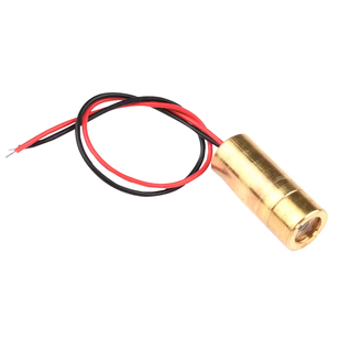 激光头3V5V激光二极管5mW红色点状一字组铜材半导体9 12 6MM外径
