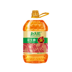 北大荒物理压榨花生油5L食用油炒菜日期新鲜大桶装