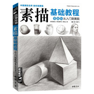 经典全集 素描零基础初自学入门教程材书籍者铅笔手绘画画册本 美术考试参考书籍几何素描美术的诀窍临摹范本精通套人物考级杨建飞