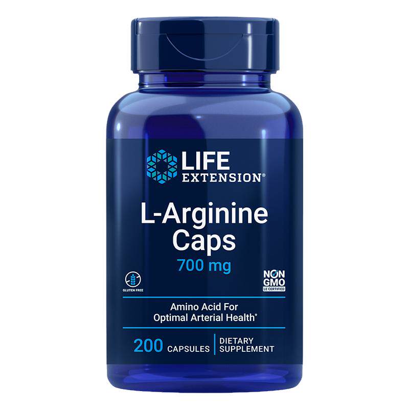 美国直邮Life Extension原装L-Arginine精氨酸男士补充200粒700mg