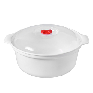 微波炉加热专用圆形双耳饭盒汤碗泡面碗家用大号塑料带盖微波炉碗