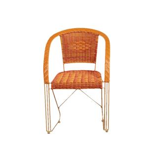 藤椅现代舒适简约电脑椅藤编铁艺户外阳台休闲桌椅麻将靠背弹跳椅