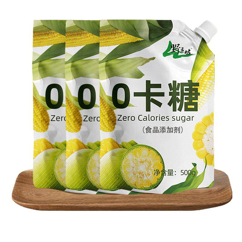 拒马河畔0卡糖赤藓糖醇木糖醇白糖粉0卡糖食品烘培甜菊糖无糖 - 白底图