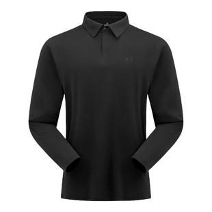 安德玛UA官方男士长袖POLO秋冬新款全压胶无缝运动休闲吸湿速干衣