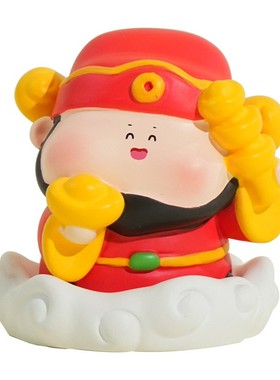 钱辈来了系列财神树脂公仔小摆件