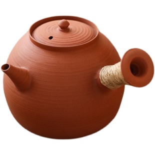 陈志坚 引古砂铫红泥炭炉橄榄碳 煮茶碳超薄烧水壶潮州碳炉工夫茶