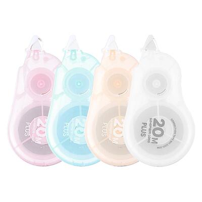 日本PLUS普乐士修正带大容量实惠装小学生用30米改正带休正带改错带改字带20米初中生修改带高颜值