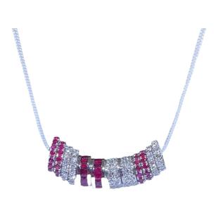 18K金隔片钻石珠链红宝石翡翠珠手链珍珠项链镶嵌手串配件AU750