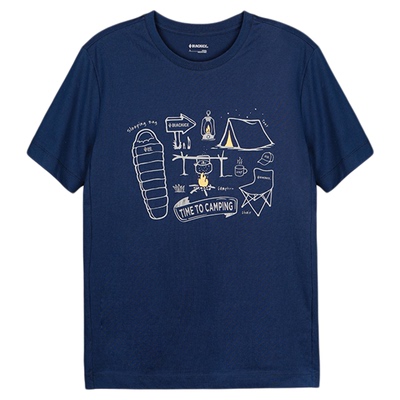 黑冰圆领男款半袖凉感