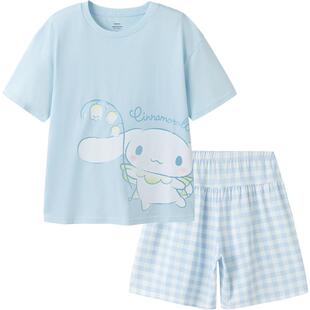 【玉桂狗IP商场同款】巴拉巴拉女童睡衣套装夏季儿童家居服大童薄