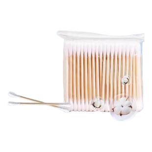 【家庭适用】双头棉签家庭装触感柔软吸水性强多功能竹棒消毒棉签