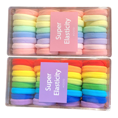 96根装小女孩高弹力皮筋发绳皮套