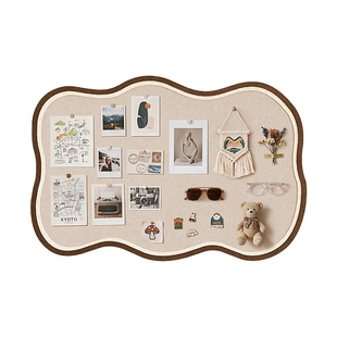 毛毡板墙贴高级感客厅照片墙背景板展示墙组合框墙面房间装饰创意软木墙板相片墙拼豆毛粘板拍立得书桌留言板