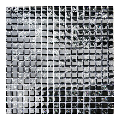 蓝色简约现代玻璃马赛克浴室泳池