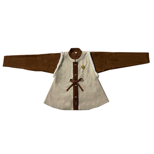 泮林原创秋冬汉服女明制通勤日常百搭立领对襟箭袖短衫加厚短比甲