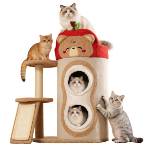 猫爬架猫窝一体四季通用家用小户型不占地猫咪小型矮脚猫小猫爬架