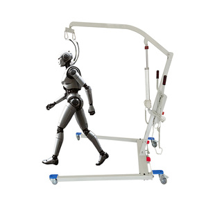 人形机器人防护用吊机手推移动吊架电动升降移位机架辅助行走调试