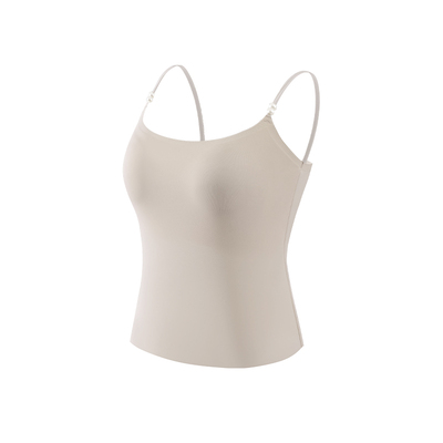 2025夏新款山花茶冰丝吊带背心女