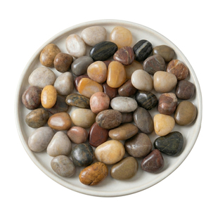 鹅卵石雨花石原石鱼缸花盆石天然小石子庭院装饰园艺五彩石头铺地