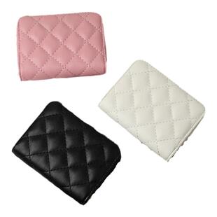 卡包女防消磁多卡位简约小清新大容量卡夹软皮小巧可爱迷你零钱包