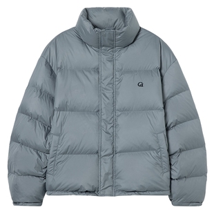 BEASTER立领撞色白鸭绒巨好看的冬装羽绒服男冬季女款面包服情侣