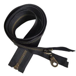 三力牌金属开尾铜拉链607080cm5号单双头黑色羽绒衣服缝纫辅料diy