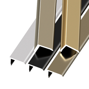 铝合金阴角装饰条L型收口条磁砖收边条地板吊顶遮缝条踢脚线压条