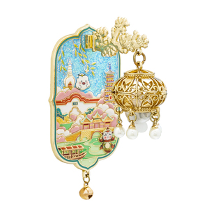 扬州瘦西湖发光金属冰箱贴五亭桥旅游纪念品定制大运河博物馆文创