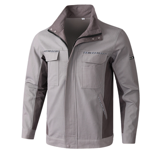 春秋工作服男装纯棉加厚耐磨电焊防烫工地劳保服套装上班工厂车间