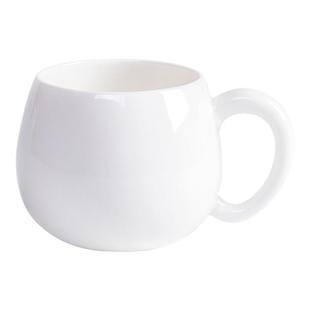 羊脂玉瓷功夫茶杯白瓷带把喝茶单杯陶瓷家用主人杯茶具茶碗品茗杯