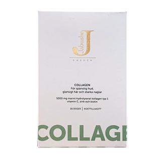 现货瑞典Jabushe collagen嘉碧茜深海鱼胶原蛋白肽肌肤精华粉补vc