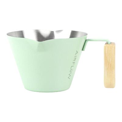AIRFLOW气流双口不锈钢咖啡杯 意式浓缩咖啡杯 萃取小量杯刻度杯