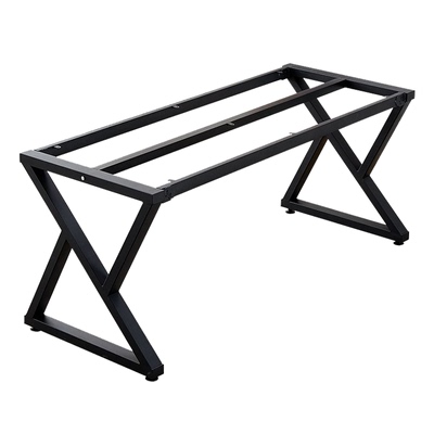 铁艺桌腿支架岩板桌脚烤漆金属腿