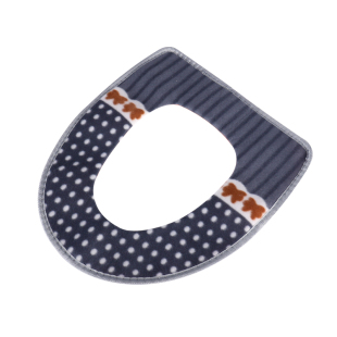 马桶垫加厚坐垫套可水洗毛绒可爱家用防水通用坐便套粘扣式马桶圈