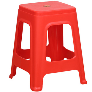 塑料凳子加厚成人塑胶板凳简约家用现代方凳经济型餐桌塑料高椅子