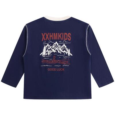 小象汉姆男童春秋长袖T恤