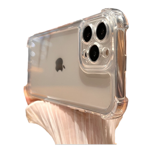 透明四角防摔适用苹果16手机壳新款苹果17promax套iphone16pro硅胶17air全包苹果15外壳14plus简约13女12男11