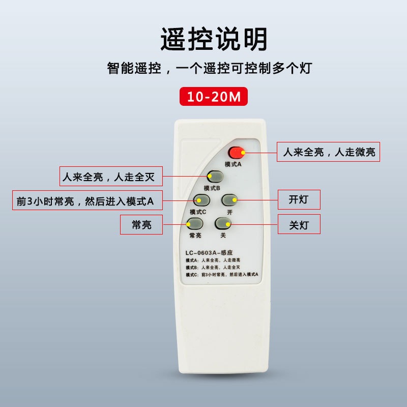 太阳能人体感应灯户外庭院灯家用超亮路灯防水室外农村照明投光灯