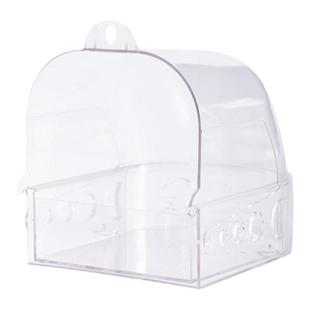 鸟用洗澡盒新款带抽屉虎皮玄凤鹦鹉洗澡盆浴盆鸟用具浴房洗澡神器