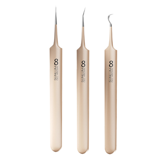 超细细胞夹去黑头夹痘痘镊子高精密闭口暗疮粉刺针美容院专用工具