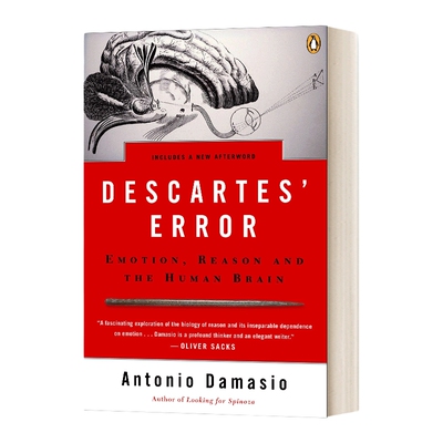 英文原版 Descartes' Error 笛卡尔的错误 情绪 推理和大脑 英文版 进口英语原版书籍