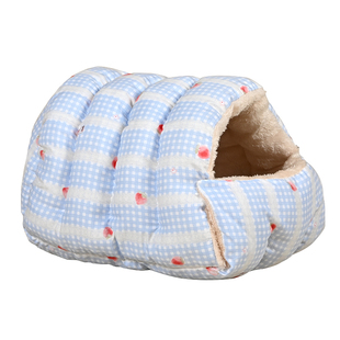 猫窝冬半封闭式加厚狗窝冬季保暖宠物专用冬天笼子毛绒猫咪睡袋窝