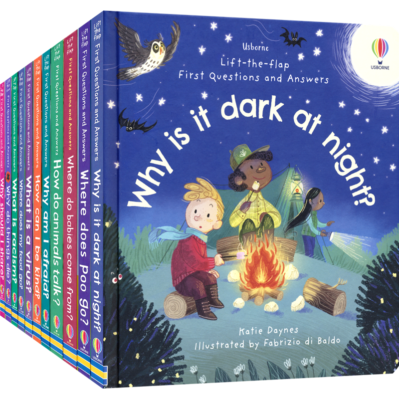 Usborne First Questions and Answers 尤斯伯恩 幼儿问与答 英文版十万个为什么  儿童百科翻翻书 英文原版进口图书
