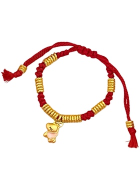 2026马年本命年红绳手链少女心装饰佩戴手串儿童手工编绳小马手链