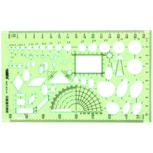 绘图模板尺绘图尺子设计尺画圆椭圆家具建筑几何数学室内装修多功能绘图模板尺子