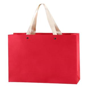 丝绸新款上市手提袋中国红节庆礼品袋茶叶袋服装店购物袋定制logo