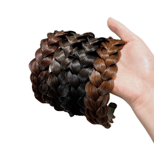 鱼骨辫假发一体编发发箍麻花辫发卡女2025新款高颅顶压发头箍头饰