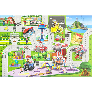 汪汪队地板拼图62片益智玩具
