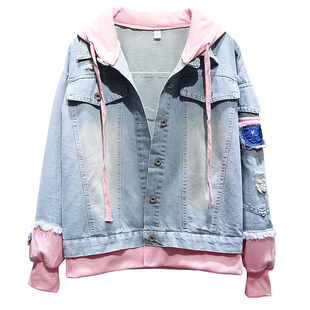 17春装14少女装牛仔外套2024新款13高初中学生12岁大童女孩15夹克