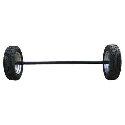 载重2吨拖车后桥拖车轴带轮胎